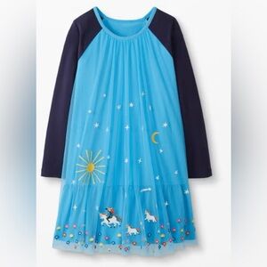 Stunning Hanna Andersson embroidered tulle dress